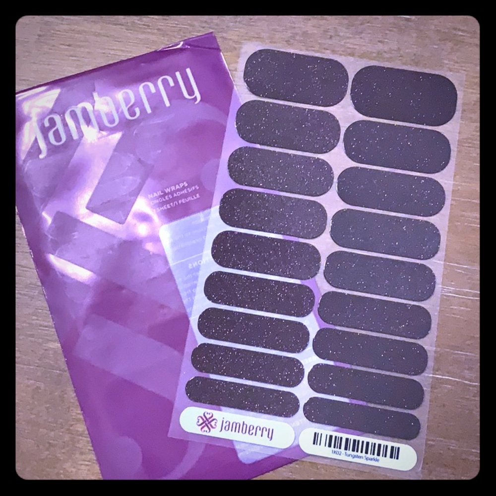 🖤✨Jamberry Nails - Tungsten Sparkle ✨🖤